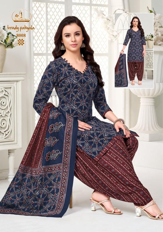 Miss world trendy patiyala vol-8 cotton kurtis at wholesale price